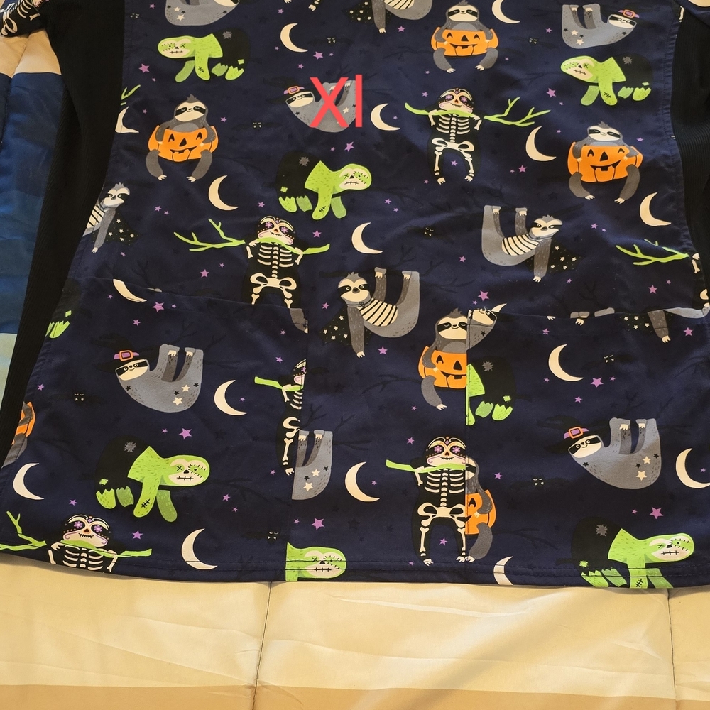 Various Holiday Scrub Tops